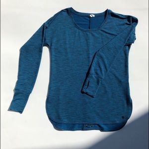 Ideology long sleeve lace up the back T-shirt